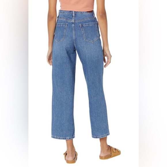 Blank NYC The Baxter Ocean Time Ribcage Straight Distressed Ankle Jean High Rise - Picture 2 of 5